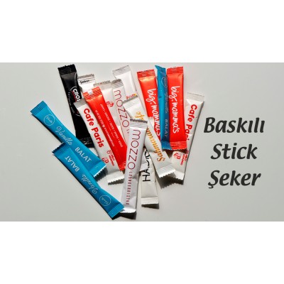 BASKILI STİCK ŞEKER